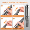 Professional Electric Nail Drill File:COSYGLOW Glitter Portable Cordless E-File Nail