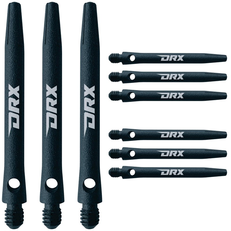 RED DRAGON Hip-Grip Aluminium Medium Black Graphite Dart Stems (Shafts)