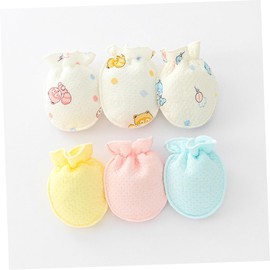 OATIPHO Boy Girl Mittens Pairs Scratch Mittens Cotton Gloves for Newborns No Scratch Easy to Clean
