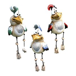 EIMZU Chicken Decorative Garden Decoration for Outdoor Figures, Garden Ceramic, Ceramic Animal Figure, Garden Stake, Ceramic Figure, Handmade Ornament, Decorative for Outdoor Figures, Chicken Garden