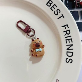 YGCHEN Capybara Keychain, Cute Capybara Key Ring, Birthday Gift, Animals Key Ring, Capybara Figure Pendant, Toy Bag Charm, Pack of 10