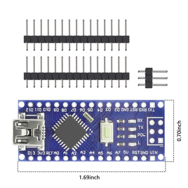 Nano Module with CH340 Microchip, 5 V/16 MHz Nano Board