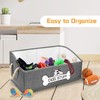 Thankspaw Dog Toy Box, Large Dog Toys Storage with Handle,