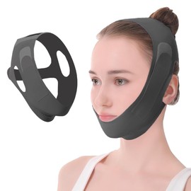 MKVZIYE V Face Masks, V-Shaped Chin Face Tightening Band, Suitable for All Face Shapes, Black
