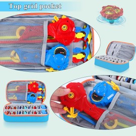 EKRISON Battling Top Storage Bag, Burst Spinning Tops Storage Organizer Battle Tops Case, Portable Carrying Organizer for Burst Gyros Spinning Top and Launcher, Bag Only