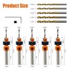Wood Drill Bit with Countersink Suit, Not Easy to Slip