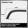 G-PLUS Rear Right Fender Flare Wheel Molding Trim, Compatible with