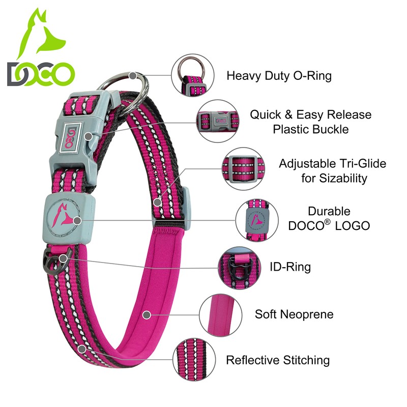 DOCO Vario O-Ring Collar with Reflective Stitching