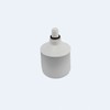Ambutech 8mm Threaded Roller Marshmallow Tip - White