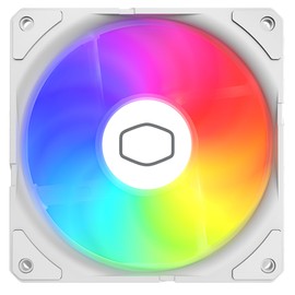 Cooler Master SickleFlow Edge 120 ARGB 3-Pack - 3x120mm Fans (690-2500rpm, PWM), High Airflow (70.7CFM) & Static Pressure (3.61mmH2O), ARGB Gen 2, LED Controller, 32.8dBA Max. - White