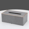 KINGFOM Tissue Box Cover PU Leather Rectangle Tissue Box Holder