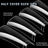 ASONRL 504Pcs Clear Duck Nail Tips Half Cover XXL Long
