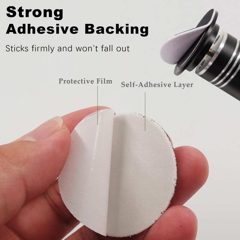 60PCS Replaceable Sandpaper Discs 150 Grit Sandpaper Refill Pad Disks