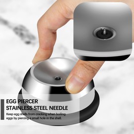 Egg Cutter with Egg Cutter, Stainless Steel Egg Cutter, Dishwasher Safe, Egg Cutting Tool, Aluminium Egg Divider for Round and Oval Slices, Egg Piekers for All Egg Sizes