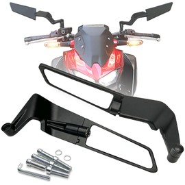Motorcycle Stealth Mirrors Wind Wing Side Rearview Mirrors Compatible With 2025 Z500 Z900 Z650 MT09 SP MT10 MT07 MT03 Grom 125 Duk 390 1290 GSX8S GSXS 750 800NK Svartpilen 401 701 801