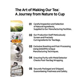 GAGOPA 100% Pure Natural Herbal Tea Original herb Korean Tea bags No sugar Nature friendly 12 Healthy Tea bags (Artichoke)