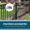 3.1x3.1" Metal Post Caps, 10 Pcs Fence & Deck Post