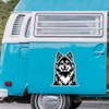 Extra Large 460mm 'Keeshond Dog' Permanent Sticker Decal for Cars/Windows/Bins/Walls