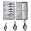 MOPHOEXII Bank Sinker Mold with 2.1 LB Lead Sheet,Fishing Weight