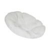 B Baosity Deluxe Egg Chair Cushion for Comfort, White, as