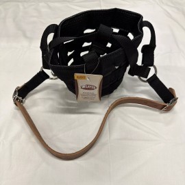 Weaver Leather 65-2345 Horse Grazing Muzzle w/ Crown Medium Average Black Brown