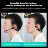 Nuroum OpenEar Pro Bluetooth Headphones with Noise-Cancelling Microphone, Mute Switch,