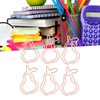 100Pcs Paper Clips Cute Bunny Shape Electroplating Process Lightweight Portable