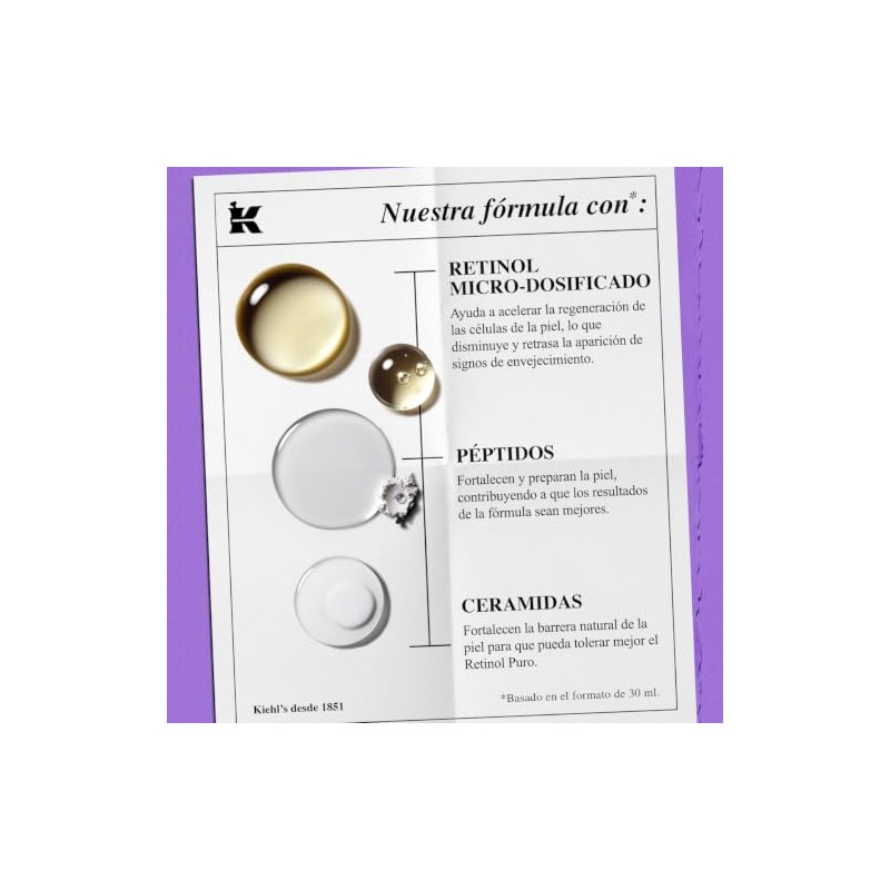 Kiehl's Retinol Skin-Renewing Daily MicroDose Serum - Suero Facial Antiedad