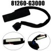 ZYWUOY Rear Tailgate Release Switch, 81260-G3000, Manual Push Button, Black,