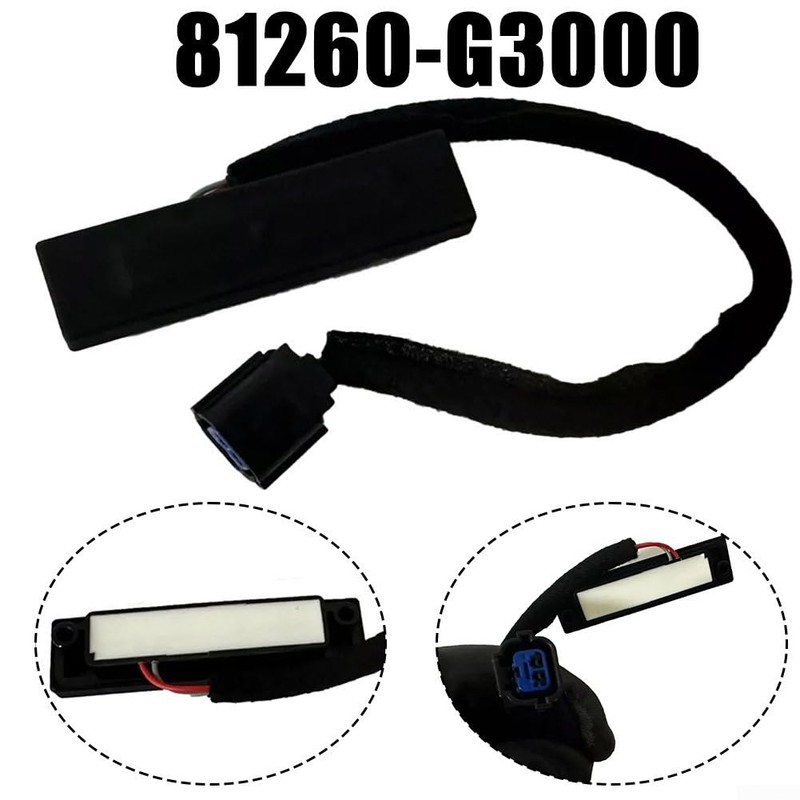 ZYWUOY Rear Tailgate Release Switch, 81260-G3000, Manual Push Button, Black,