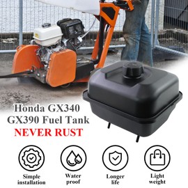 General Gas Fuel Tank Compatible with GX270 GX340 GX390 Harbor Freight Predator 420cc HDPE Never Rust Anti-vibration Oil Tanks Boat Engine Replacement Parts 17510-ZE3-030ZA