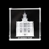 Ringmasters Crystal Cube Desk Decor LDS Temple Paper Weights for