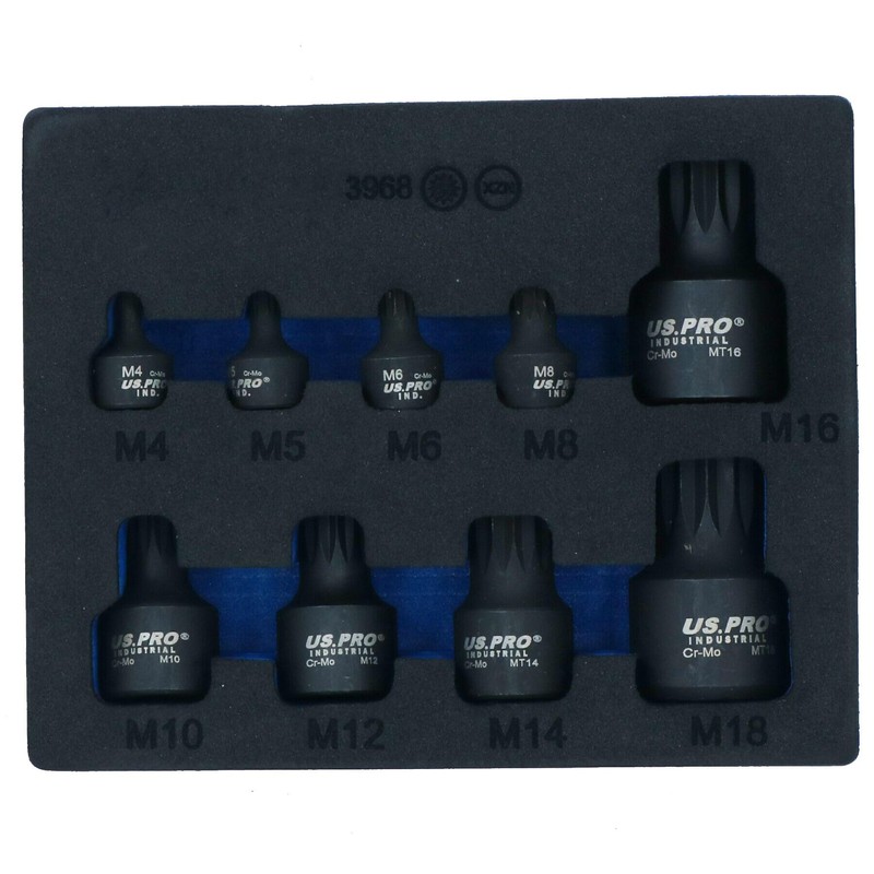 Stubby Impact XZN Spline Triple Square Male Sockets M4 –