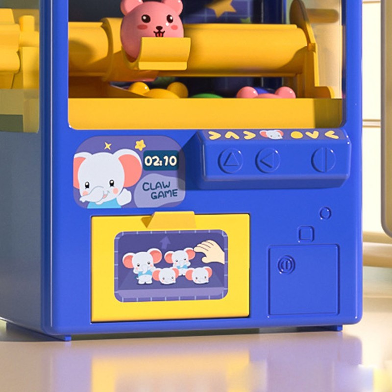 Mini Doll Claw Machine Emulational Music Light Doll Grabber Machine
