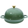 Flavehc Bread Oven Cast Iron Bread Dutch Oven with Cloche
