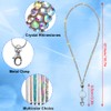 SAVORI Key Lanyard For Women, Rhinestone Lanyard Bling ID Card