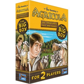 Agricola All Criatures Big and Small The Big Box | Juego de agricultura | Juego de estrategia para adultos y niños | Juego de mesa familiar | A partir de 10 años | 2 jugadores | Tiempo de juego promedio 30 minutos | Hecho por Lookout Games