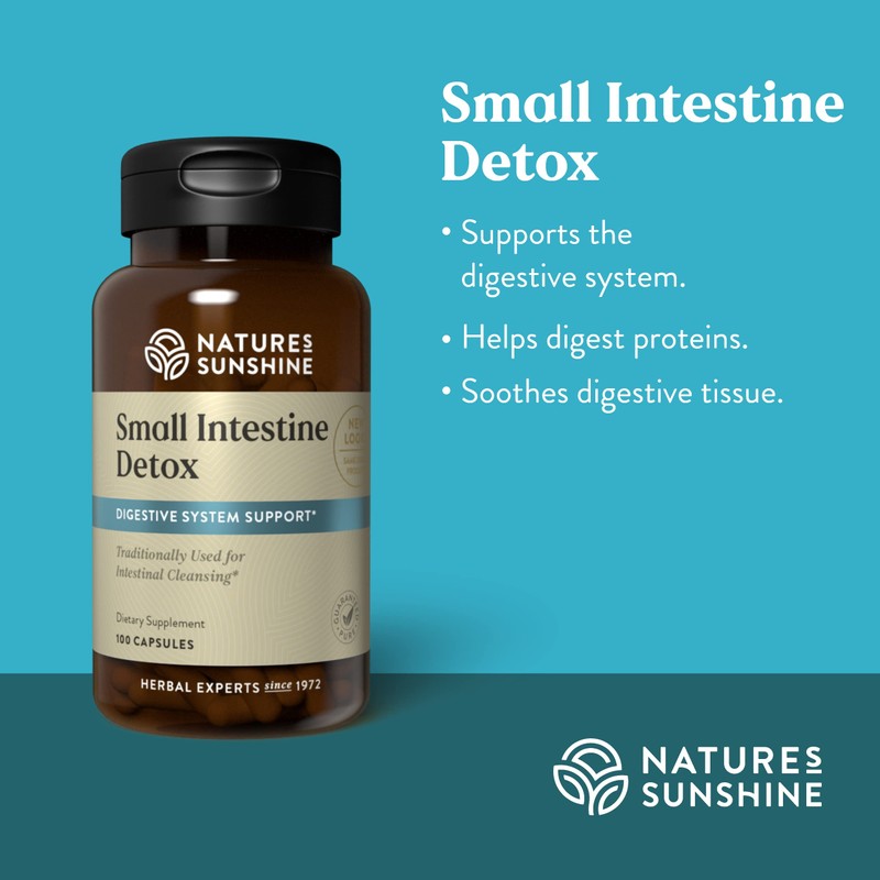 Nature's Sunshine Small Intestine Detox, 100 Capsules | Natural Formula