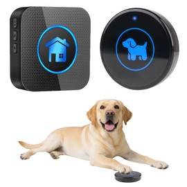 Cangecit High Sensitivity Dog Door Bell 2026 Version, Dog Doorbells for Potty Training – Dog Bells to Go Outside, 1000Feet Range, Waterproof Button, 55 Melodies & 5 Notification Modes (1 Button)