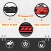 BINQIGOO LED Rear Bumper Reflector Lights Trim for Jeep Grand