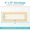 ViveCare Silicone Foam Dressing 4x10 with Border Adhesive - Bed