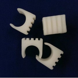 King Set of 4- 7/8" WHITE Boat Bimini Side Curtain Spacer Protect Window Isinglass