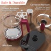 ICOOKPOT Hot Tea Maker Glass Electric Kettle with Tea Infuser