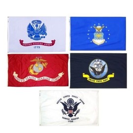 Wholesale Lot of 2x3 ft 5 Branches Military Set Flags 2'x3' Banner Grommets