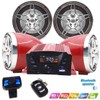 12V Motorcycle Waterproof FM USB 4 Channel 3 Inch UTV