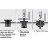 Toilet Seat Fixings Top Fix And Bottem Fix Universal Pack