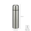 Haushalt International HI Insulated Flask 0.75 L Vacuum Flask Thermal