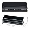 Mollytek 6 Hole Punch, Notebook, Movable, Hole Punch, 6 Holes,