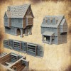 3D Layered Scenery Leichheim 32mm Scale Store for D&D, AoS,