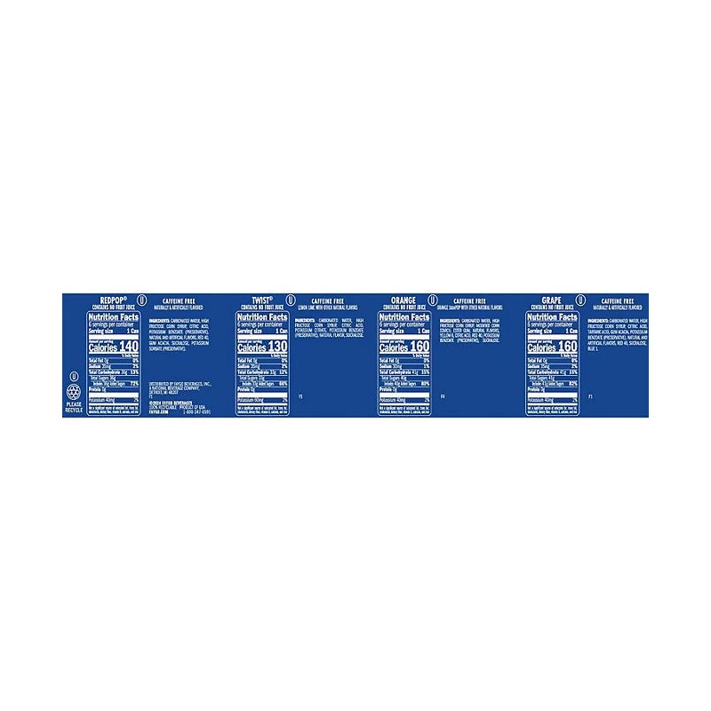 Faygo Soda Variety Pack 12 fl. oz., 24 pk.